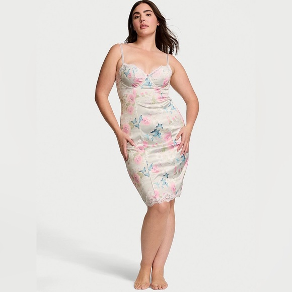 Victoria's Secret Other - VICTORIA'S SECRET Wicked Satin Lace-Trim Slip Dress size XL NWT retail$120